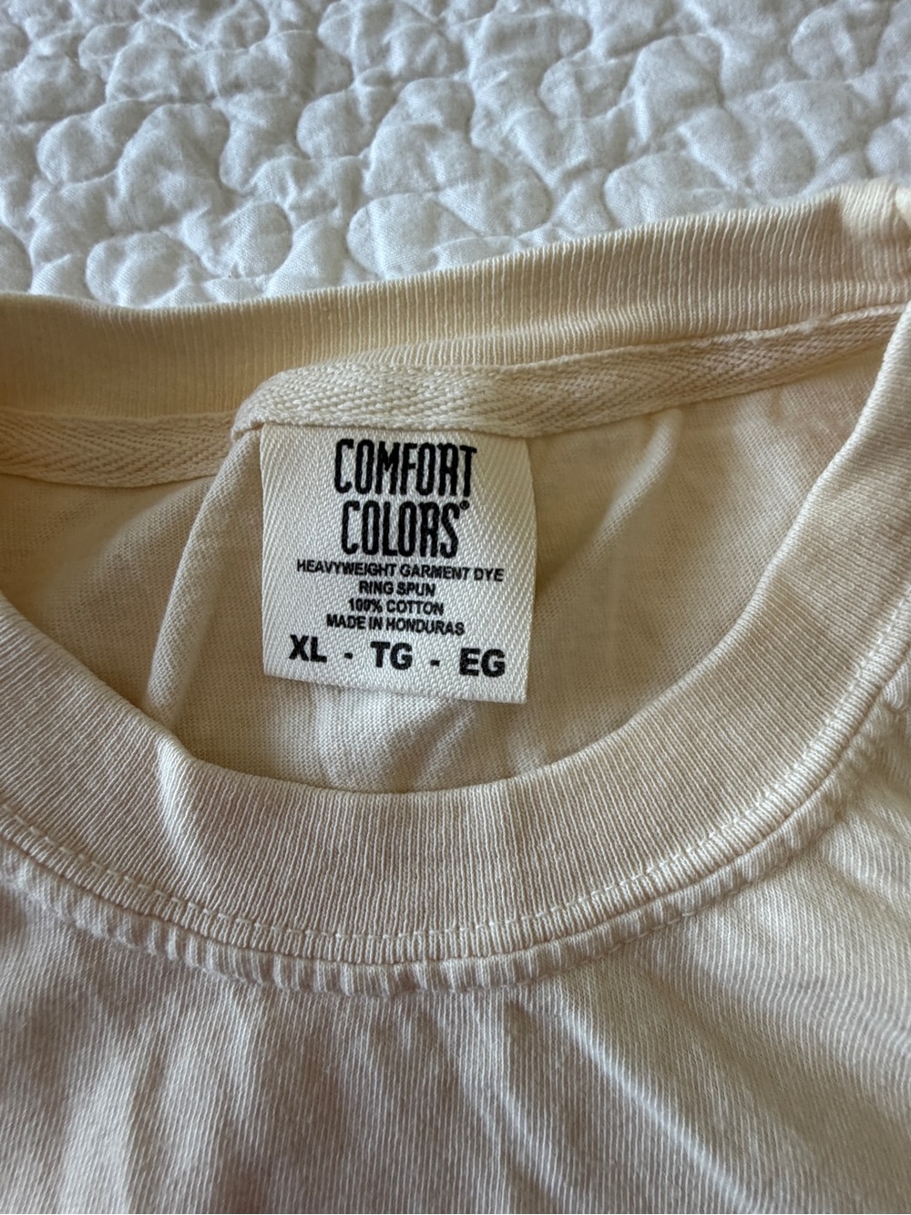 "Farmers Market" Cream Graphic Tee XL NWOT - Picture 3 of 4